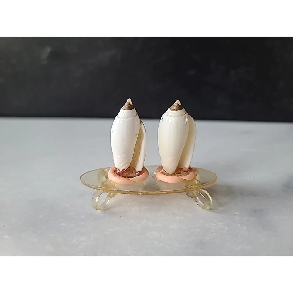 Shell Shaped Salt And Pepper Shaker Figurine, Vintage READ